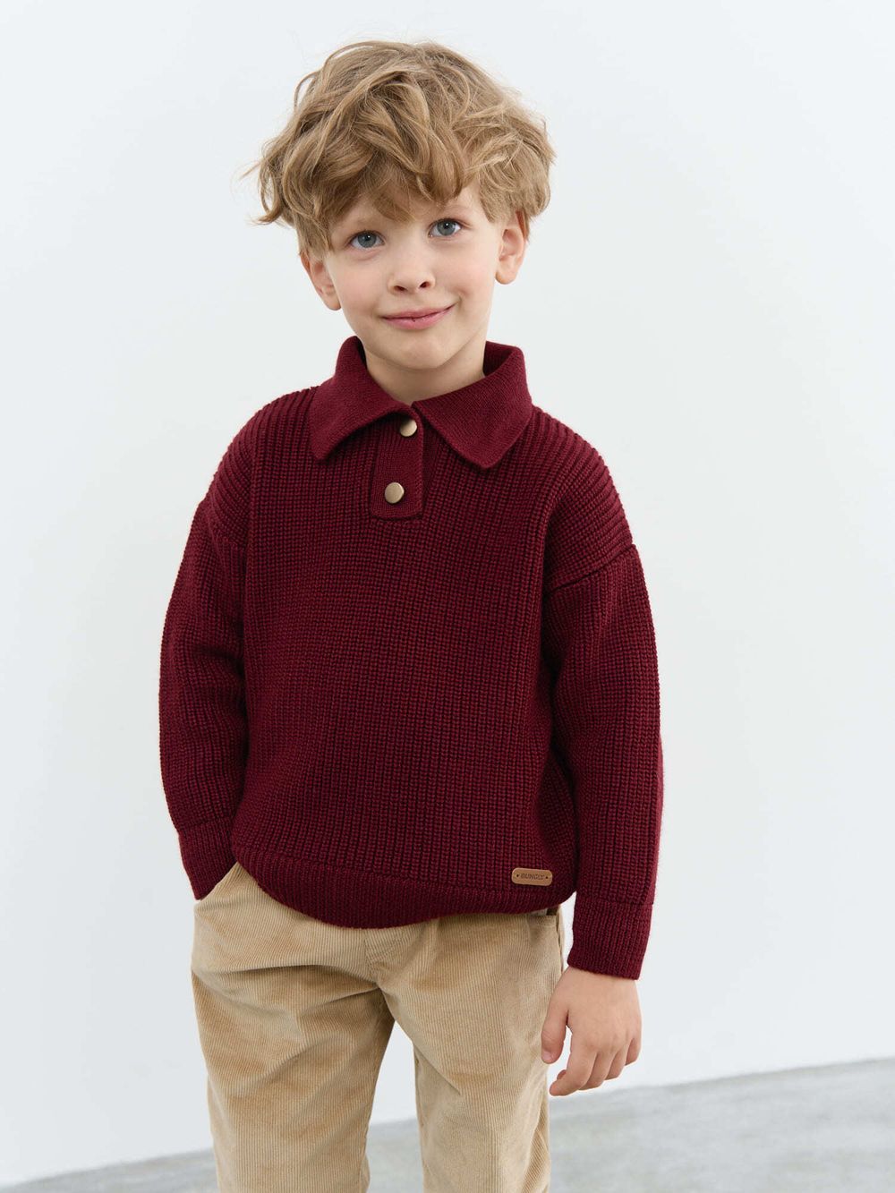 Джемпер вязаный "Бордо"