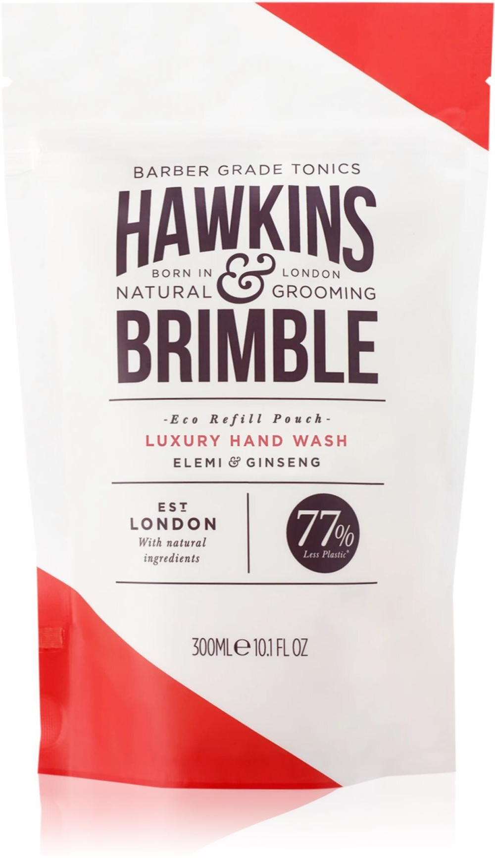Hawkins & Brimble Luxury Hand Wash Eco Refill Pouch - заправка жидким мылом для рук /   300  ml  / GTIN 5060495673597