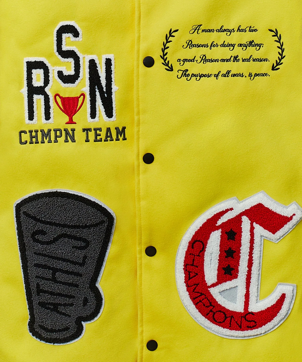 Бомбер REASON Champions Wool Chenille Patch