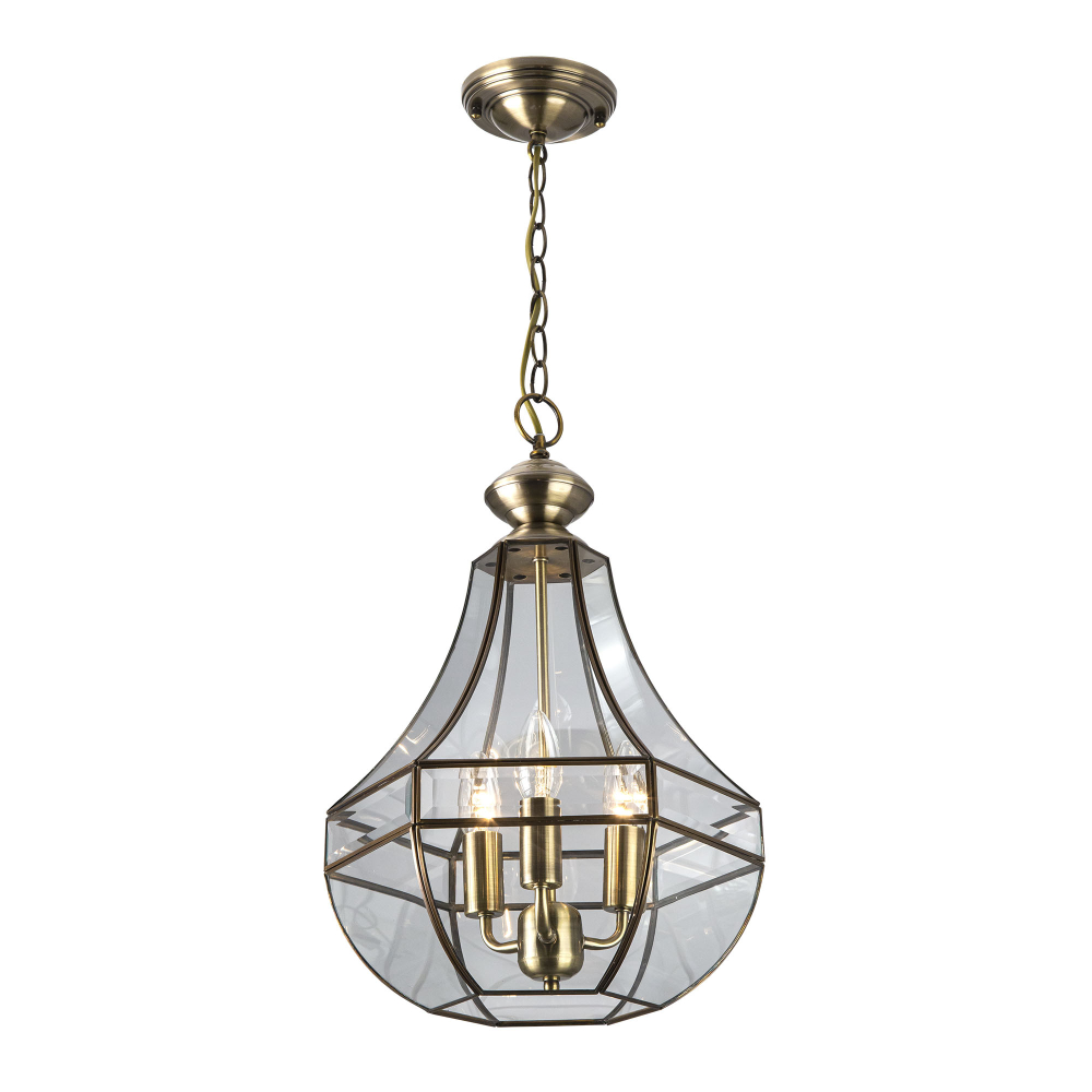 Citilux Гера-1 CL444130 Люстра подвесная витражная Бронза
