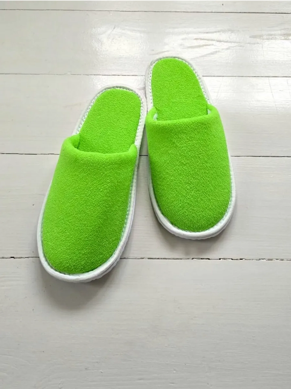 Тапочки махровые Весенняя трава