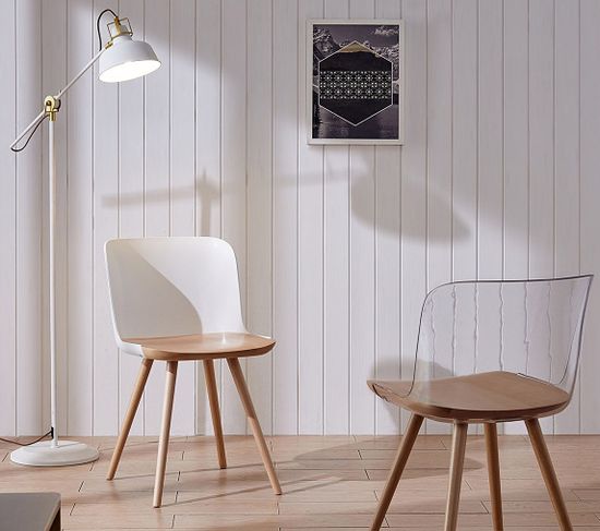 Стул Klam c белой спинкой