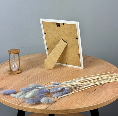 Фоторамка 15х21 см. белая, без фактуры, арт. 1521.727840