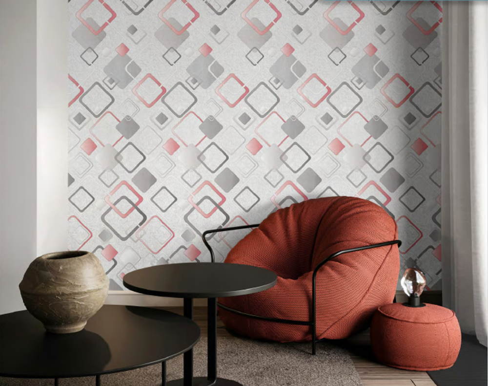 Панель ПВХ термопечать Робмика красная 409 2700х250 мм