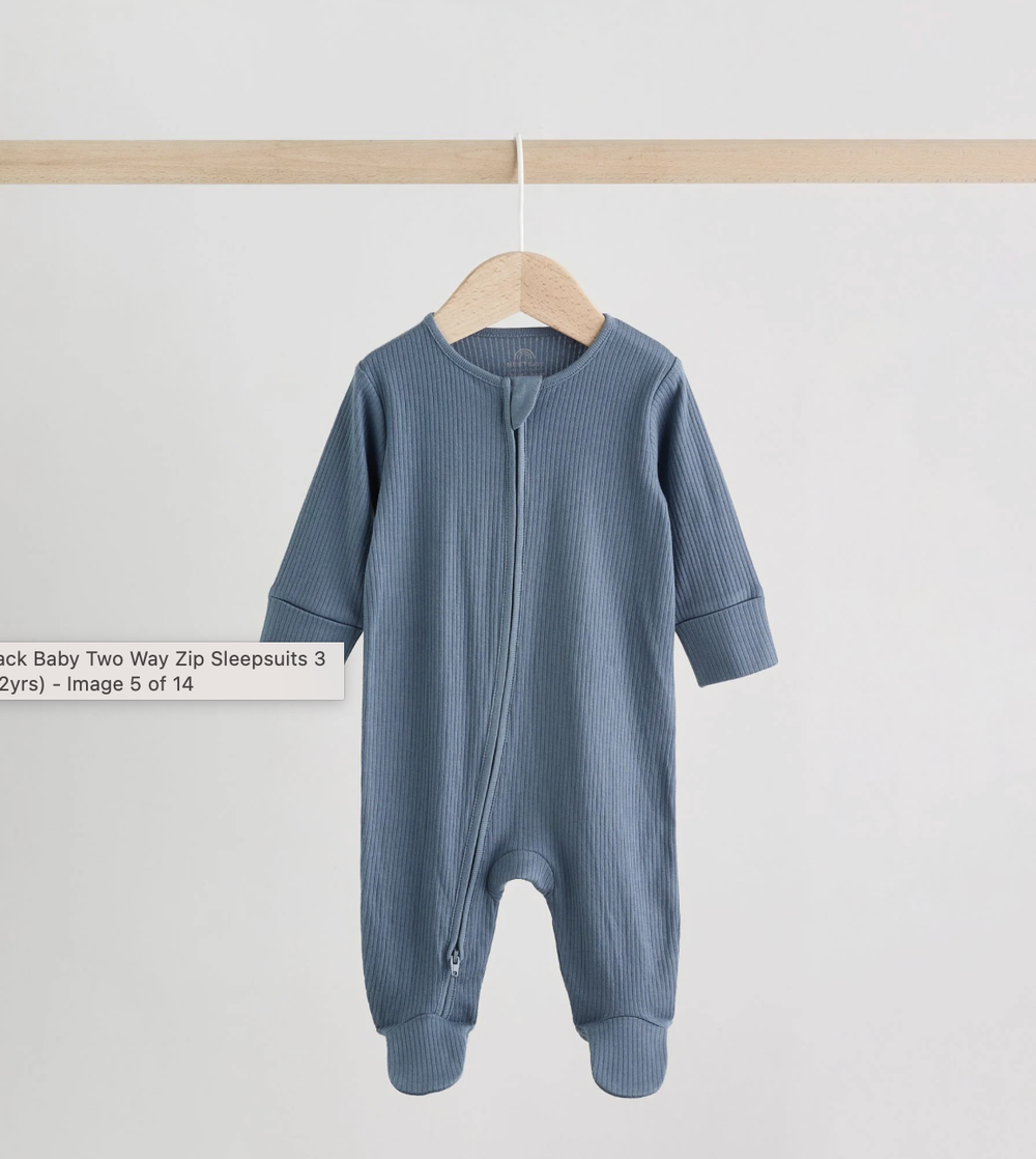 Комбинезон / Cлип для малышей Next AN3-308, 3 шт., Синий