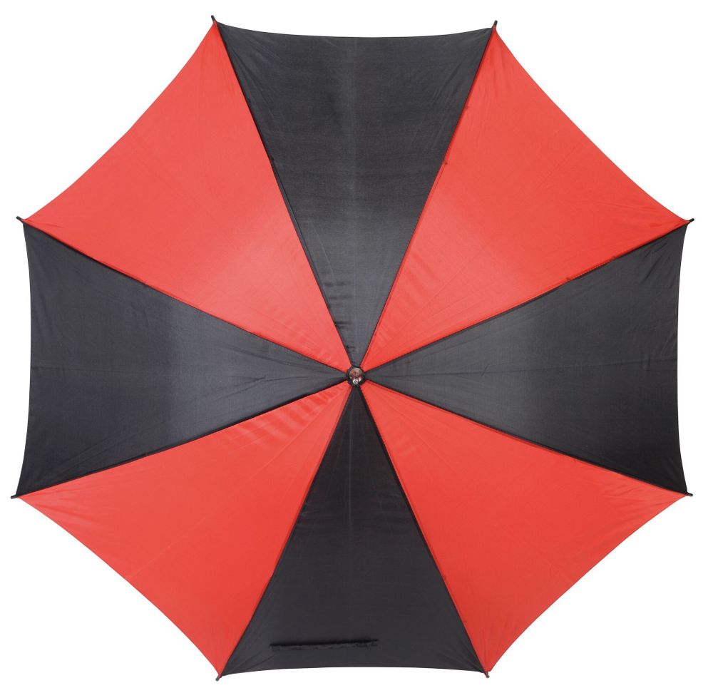 Зонтик- трость DISCO & DANCE Чёрный/Красный