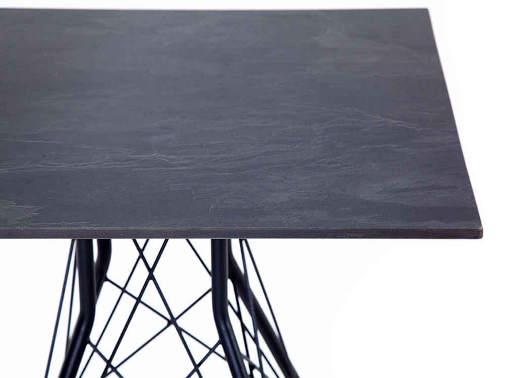"Конте" интерьерный стол из HPL 70x70см, цвет "серый гранит"