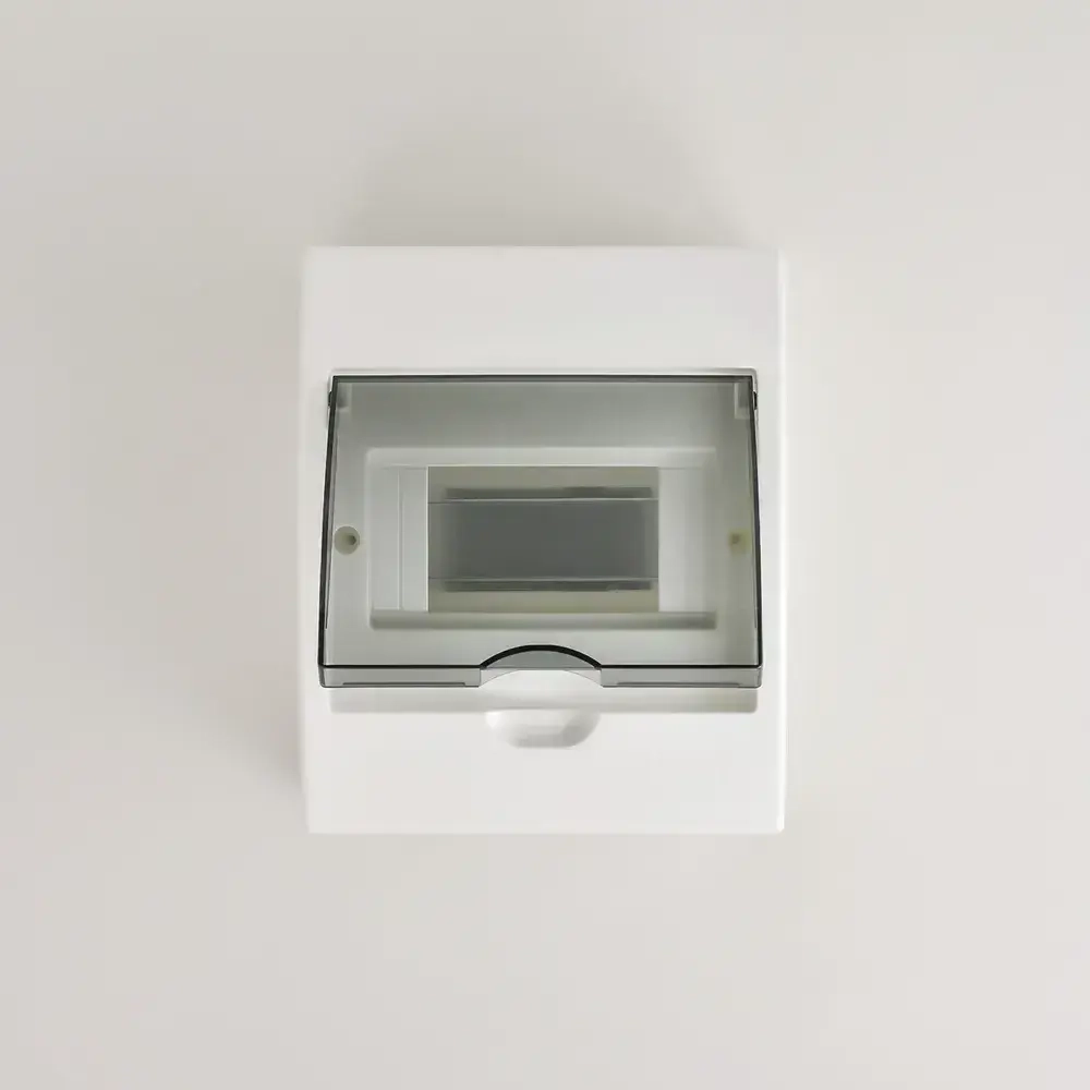 Бокс с прозр крышкой ЩРН-П-6 для наружной уст 6-х модульных устройств