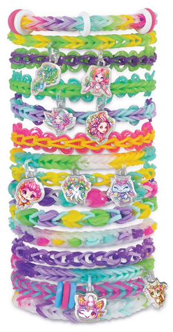 Детский игровой набор для творчества Плетение браслетов из резинок, серия Space, марка Nebulous Stars