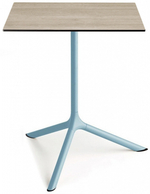 Стол ламинированный обеденный Scab Design Tripe Maxi, голубой, состаренный дуб тортора