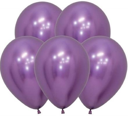 Шары "ХРОМ фиолетовые" 35 см (летают от 3-х дней)