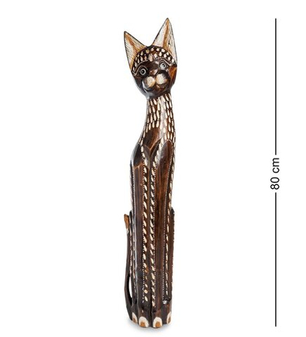99-327 Статуэтка «Кошка» 80 см (албезия, о.Бали)