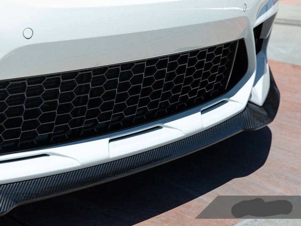 Карбоновая губа переднего бампера CS Style для BMW M2 F87 тюнинг