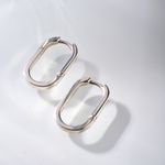 Серьги овальные Base 8 на 16