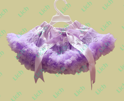 Юбка-пачка детская однотонная с бантом