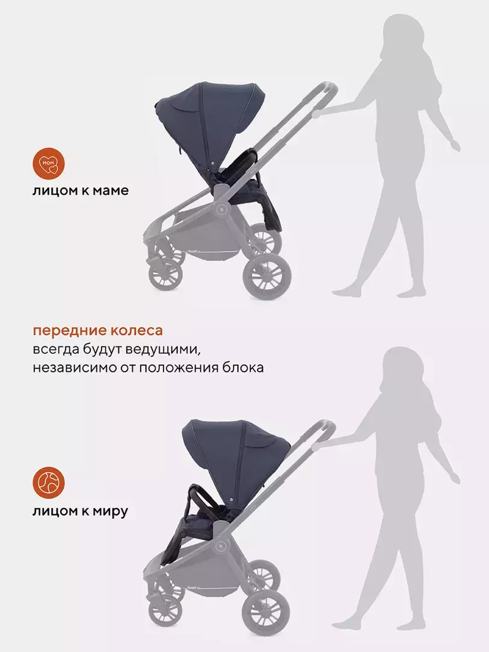 Коляска детская RANT basic "ENERGY" RA096 Graphite