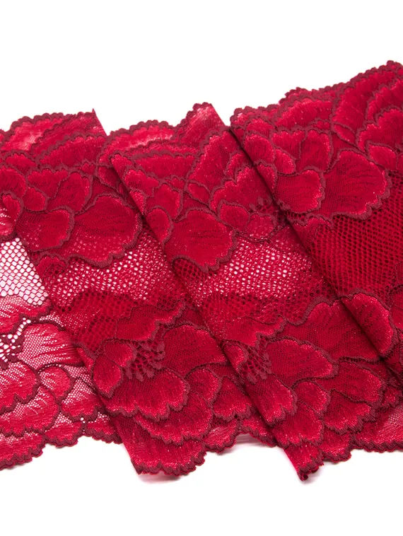 03-250 Кружево эластичное 22 см, красный