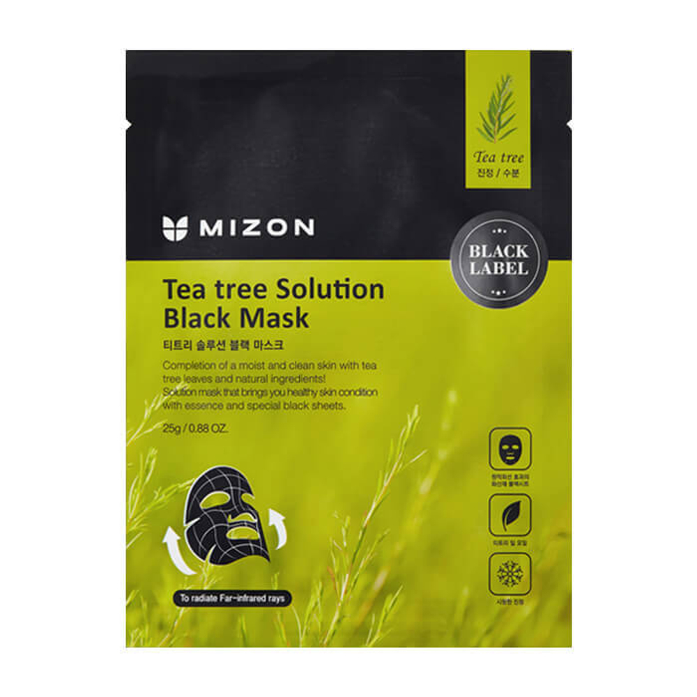 MIZON Маска для лица с экстрактом чайного дерева Tea Tree Solution Black Mask
