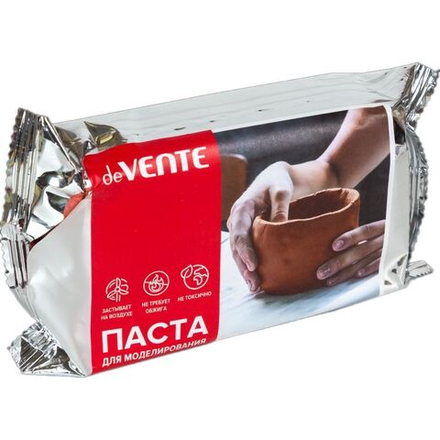Глина для лепки deVENTE. HOBBY CREATIVE , терракотовая 500гр., самозатвердевающая
