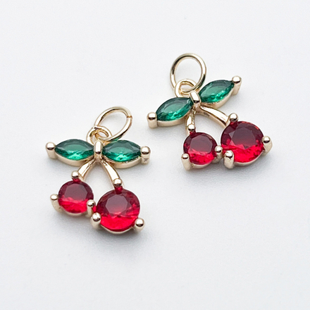 Подвеска Вишня, цвет золото, размер 13*11 мм, цена за 1 шт