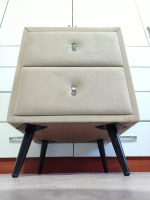 Ножки мебельные черные Штык Косой 150мм/4шт