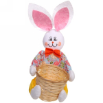 Кашпо плетеное с фигурой d-11см «Зайка» 29см ДоброСад