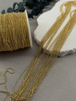 Цепочка «Шарик» позолота 14k, звено 1.2 мм, 2 метра