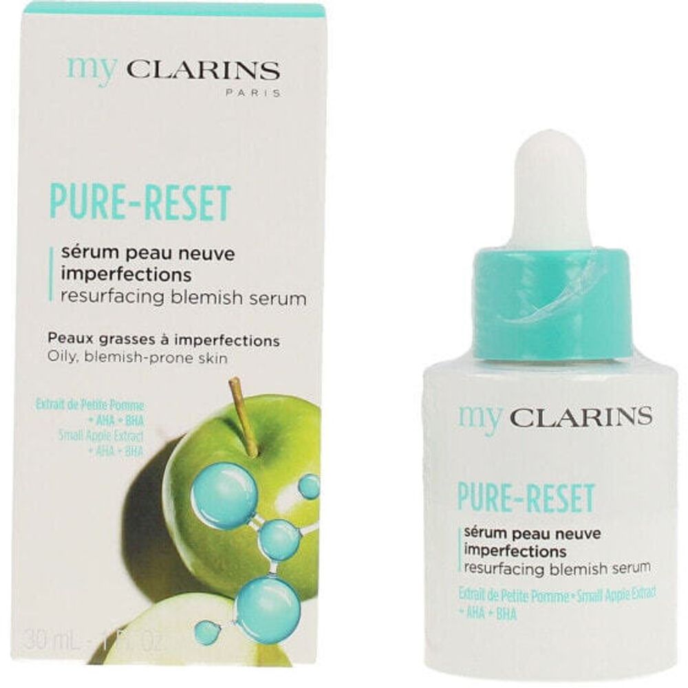 Сыворотки, ампулы и масла Clarins Pure-Reset 30 ml Face Serum Обновляющая сыворотка от пятен для молодой жирной кожи