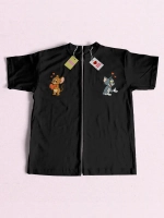 Парные футболки для влюбленных с принтом том и джерри