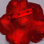 Брошь "Цветок красный"