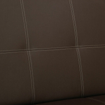 Диван мягкий раскладной "Модесто", 1900х900х820, экокожа, коричневый