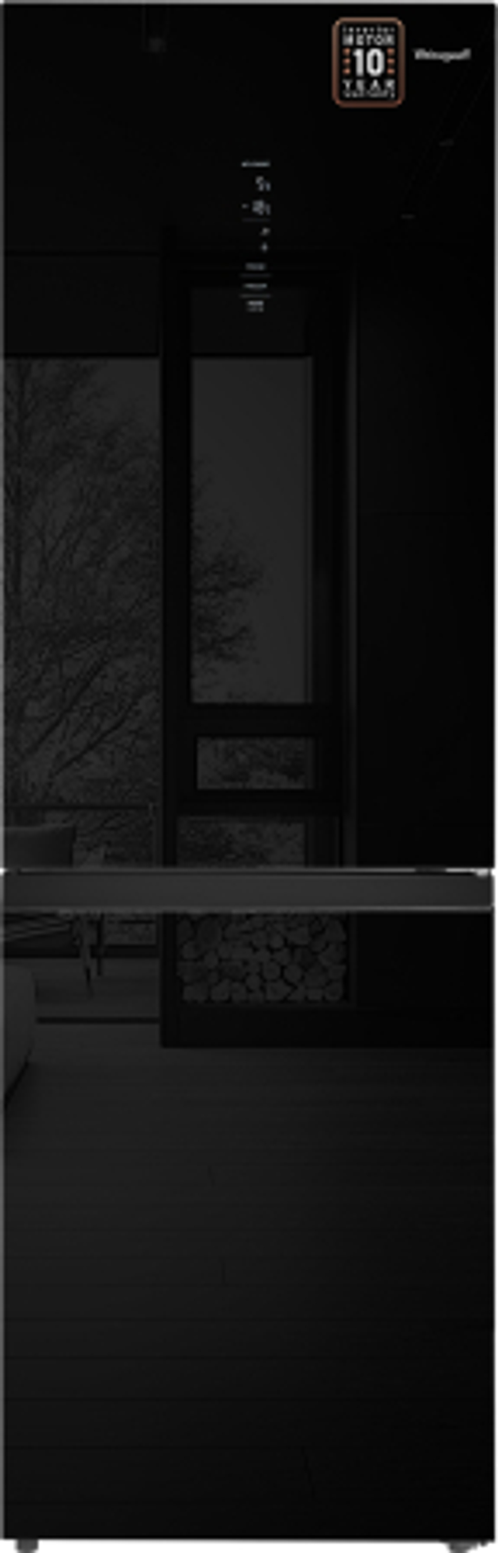 Холодильник Weissgauff WRK 185 Total NoFrost Inverter Black Glass