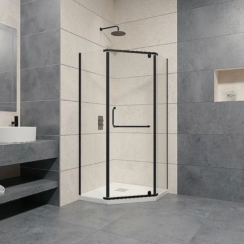 Душевой уголок RGW Passage PA-081B 80x80 35088188-14 стекло прозрачное/профиль черный