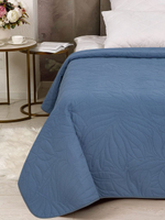 Покрывало на кровать, стеганое, поплин с размерами 215х220