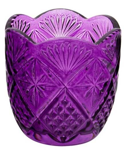 Лампада стекляная без ножки: фиолетовая (Тодико)
