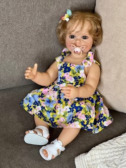 Кукла Реборн виниловая 55см в пакете (FA-040)