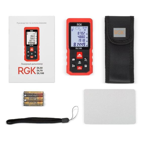 Лазерный дальномер RGK DL100 (с поверкой)