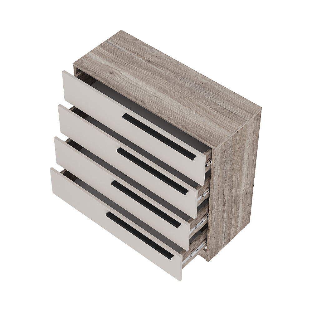 Комод КМ-02, Дуб смоки, Кашемир