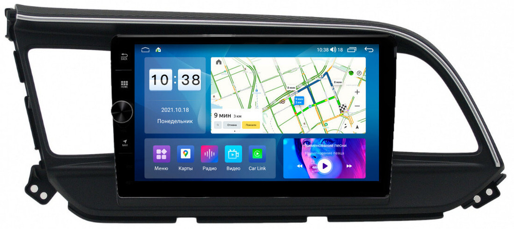 Магнитола для Hyundai Elantra 2019-2020 - Parafar PF365LHDAV на Android 12, ТОП процессор, 3Гб+32Гб, CarPlay, 4G SIM-слот