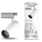 Св-к Gauss LED трековый цилиндр 16W 1680lm 4000K 65*206mm 180-220V IP20 белый линза 36° TR081