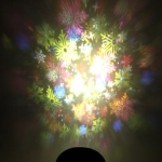 Диско-шар для дома «Хоровод снежинок», авторежим, 220V (цветные снежинки) (220V)