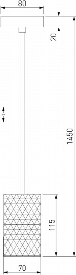 Подвесной светильник Eurosvet Bonaldo 50247/1 LED хром