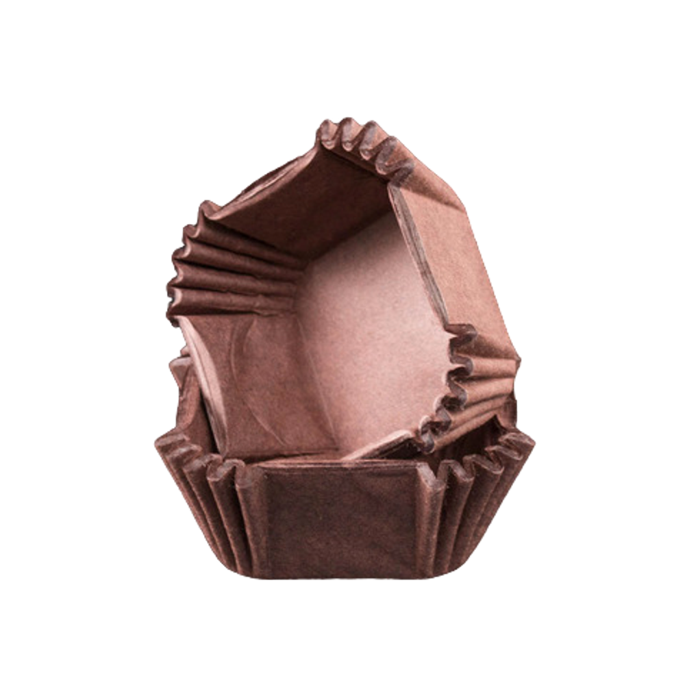 Форма бумажная квадратная 23 шт, 3х3х1,7 см