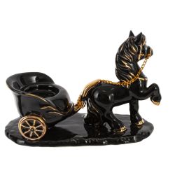 GAEM Фигурка декоративная "Лошадка" с подсвечником, L17 W7 H12 см