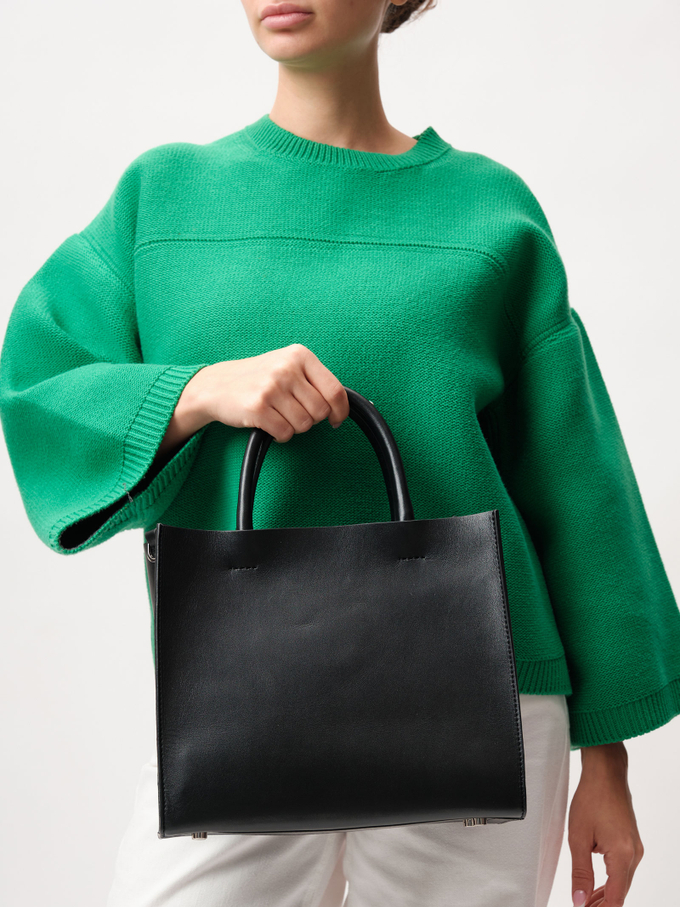 Кожаная сумка Deboro 30902 черный