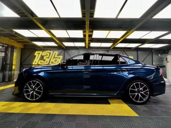 Пленка PET перламутровая синяя темная глянцевая Sky Blue Carbins