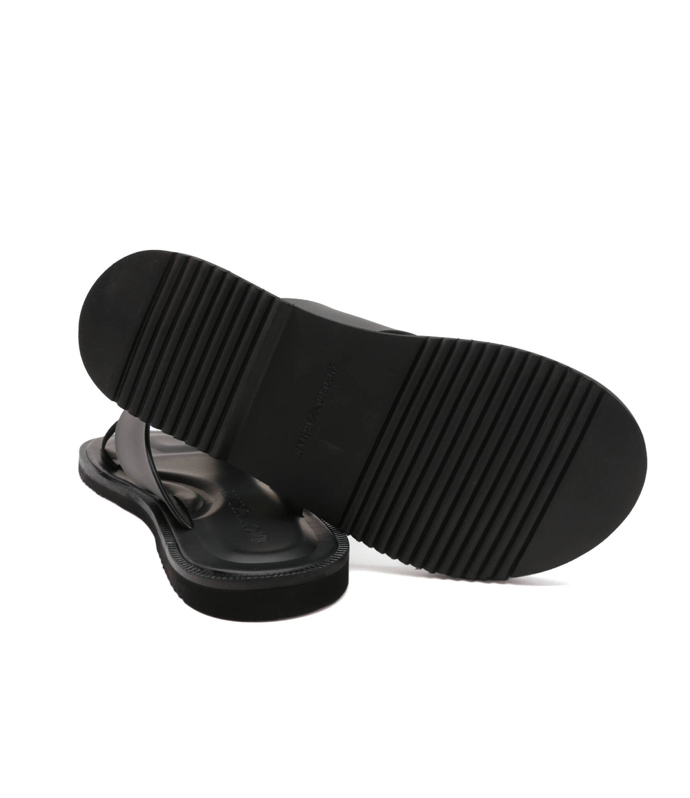 Кожаные шлепанцы Emporio Armani - черный(X4P124 XN787)