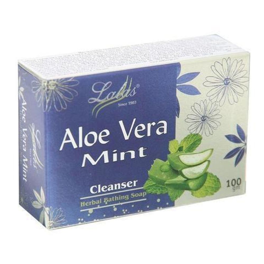 Мыло Lalas Aloe Vera Mint Алое Вера Мята, травяное, 100 гр.