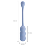 Голубое виброяйцо Leshy с пультом ДУ (Цвет: голубой)