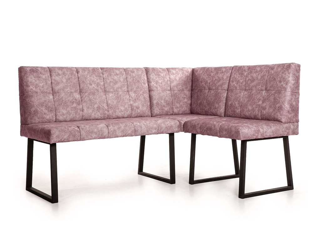 Модульный угловой диван Реал Коралл/Черный муар